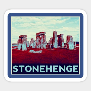 Stonehenge Pop Art Sticker